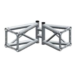 Hjørne, Litec Std QX25SA 2-veis firkant 25cm (50x1.5mm) adjustable