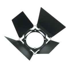 Låvedør 4-bladers, Spotlight miniFresnel og FresneLED 50