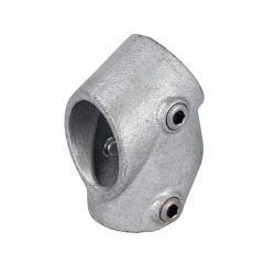 Pipeclamp Adjustable Short Tee 30-60 Degree, Doughty T12900 - silver