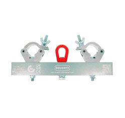 Solid Hanging Truss Adaptor, Doughty T55780 wll 1000 kg - silver