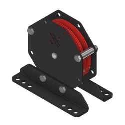 Blokk PSRIG 2-skåret, ELL 300 kg Ø125/150mm inkl. braketter for 100-140mm bjelke