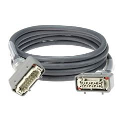 Multikabel, LectraFlex 18x1.5mm² m/Harting 16p, svart - 5m