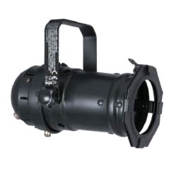 Lyskaster Par 16, Showtec long, GU10 (230v) m/Schuko - svart