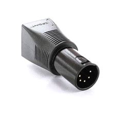 Adapter XLR til RJ45, CPOINT 5-Pin XLR Han - svart