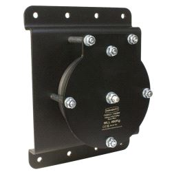 Heavy Duty Pulley-Wall Mounting Plate (100mm) Doughty T42997 wll 200 kg - black