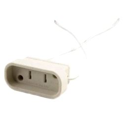 Keramikksokkel enkel, GX16d m/ 2 ledere for Par 56/64