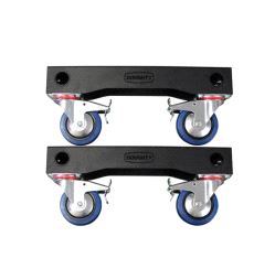 Trolley Chassis With Castors Pair, Doughty G3501 - black