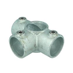 Pipeclamp Side Outlet Tee, Doughty T17600 - silver