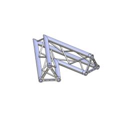 Hjørne, Litec Std TX30S 2-veis trekant 29cm (50x2mm) 45°