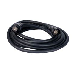 Multikabel, 18x2.5mm² m/ Socapex 19 pin, svart - 2 meter
