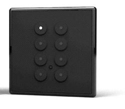 Pharos Button Panel Station BPS Black-on-Nickel (Magnetic Overla