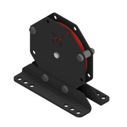 Blokk PSRIG 1-skåret, ELL 500 kg Ø200mm inkl. braketter for 120-160mm bjelke