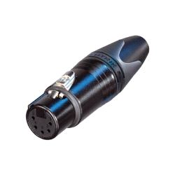 Kontakt, Neutrik XLR 5-pin HUN for kabel (svart)
