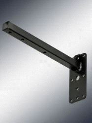 Veggbrakett Ref. 1, Universal maks 25 kg MD - svart