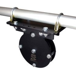 Heavy Duty Universal Plate (Single Pulley) Doughty T42979 wll 600 kg - black