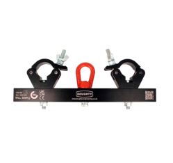 Solid Hanging Truss Adaptor, Doughty T55755 wll 500 kg - black