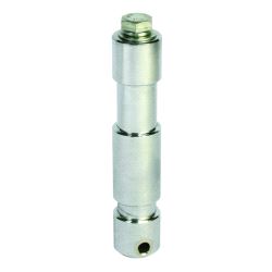 Long Shank TV Spigot-Aluminium (28mm) Doughty T74500 (M12) - silver