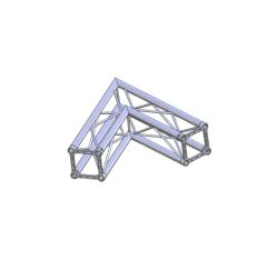Hjørne, Litec Std QX40SA 2-veis firkant 40cm (50x2mm) 60°