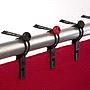 BRU: G-Quick fastener for flying bars Ø 50-60 mm, rød