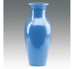 Effektglass Gero, vase H22cm - blå keramikk (9 stk)
