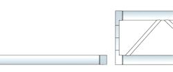 Litec, Aluminium pipe L=96,30cm with bushes