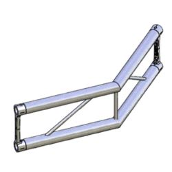 Hjørne, Litec Std FX25S 2-veis flat 25cm (50x1.5mm) 135° vertical