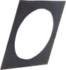Fargefilterramme 255x255mm, metall for Par 64 - sølv