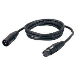 Styrekabel digital, DMX 3pin Tourflex Datasafe - 0.5 meter