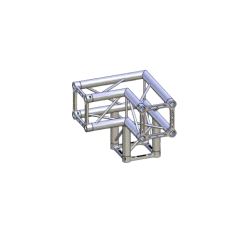 Hjørne, Litec Std QX40SA 3-veis firkant 40cm (50x2mm) 90°