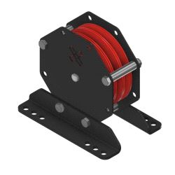 Blokk PSRIG 3-skåret, ELL 300 kg Ø125/150mm inkl. braketter for 100-140mm bjelke