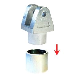 Round Shank Foot Casting (41.5mm) Doughty T58748 - aluminium